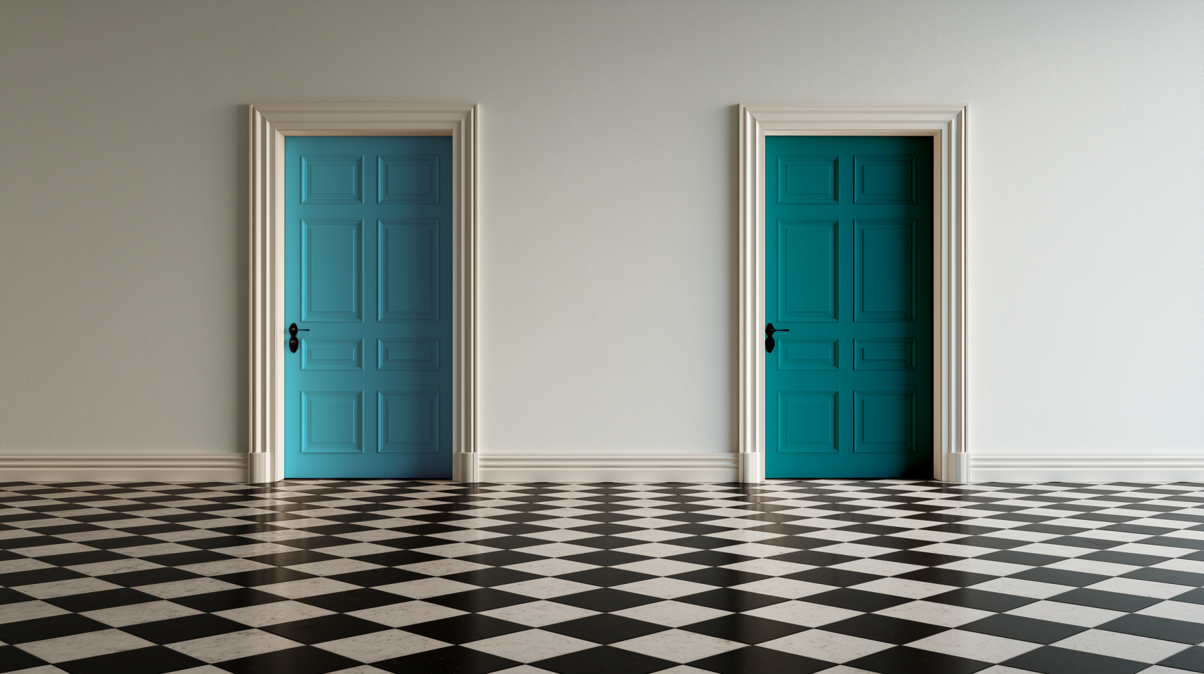 Three Doors_Blue and Teal