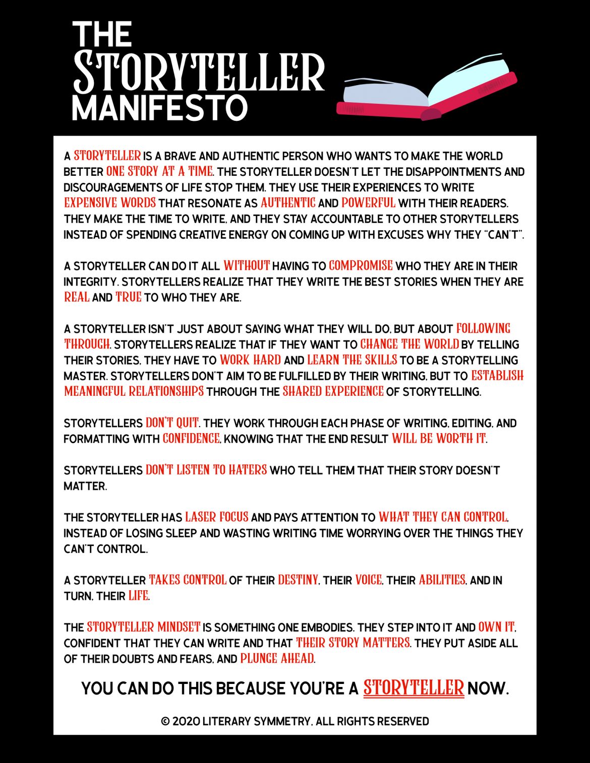 storyteller manifesto literary symmetry writing storytelling editing