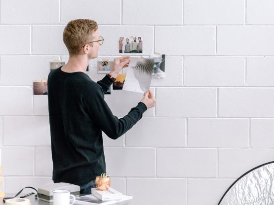 learn your target audience man using inspiration board